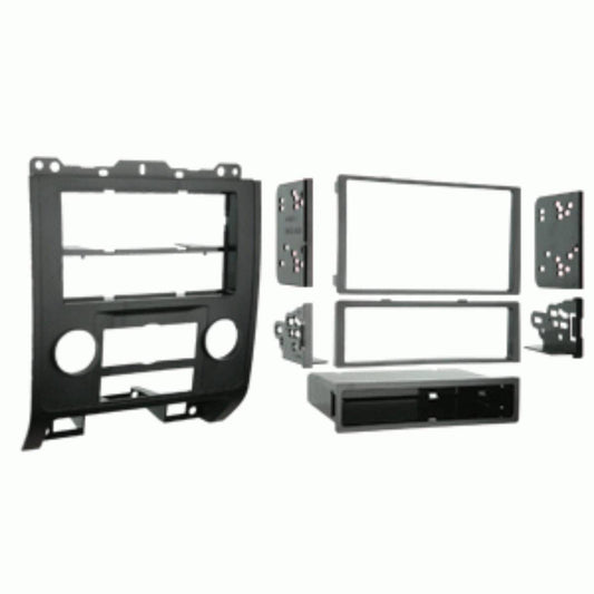 Metra 99-5814 Single/Double DIN Installation Kit for Select 2008-2012 Ford, Mazda, and Mercury (Matte Black) — view 1