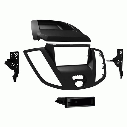 Metra 99-5832G Single/Double DIN Dash Kit for 2015-2019 Ford Transit (without 4.2" screen) - Gray — view 1