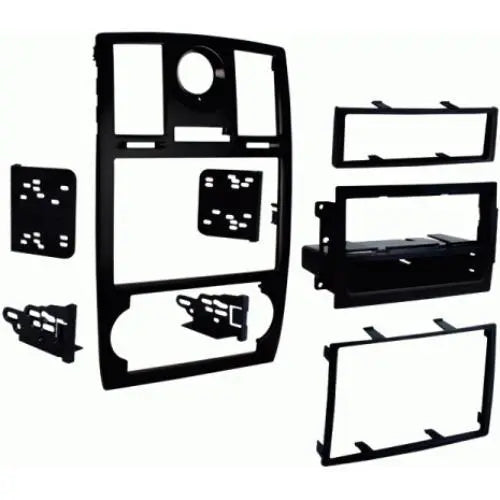 Metra 99-6516B Double DIN Dash Kit for 2005-2007 Chrysler 300 without Factory Navigation (Matte Black) — view 1