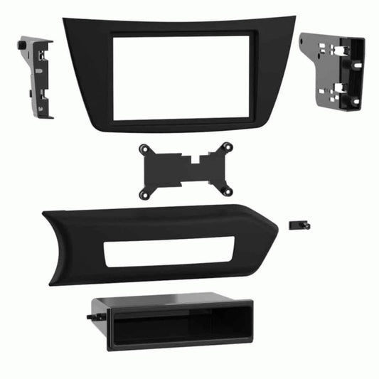 Metra 99-8725B Single/Double DIN Dash Kit for Select 2012-2015 Mercedes-Benz C-Class Vehicles (Black) — view 1