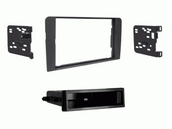 Metra 99-8725B Single/Double DIN Dash Kit for Select 2012-2015 Mercedes-Benz C-Class Vehicles (Black) — view 2