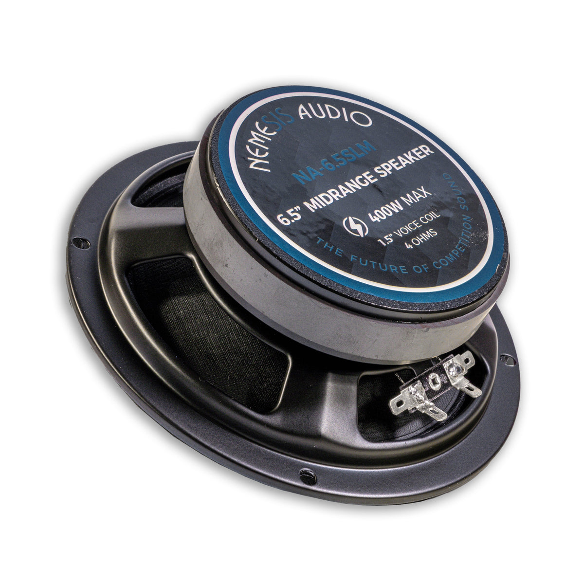 Nemesis Audio NA-6.5SLM 6.5″ Slim Mount Midrange Speaker 400W Max 200W RMS 1.5″ Voice Coil 4-Ohm