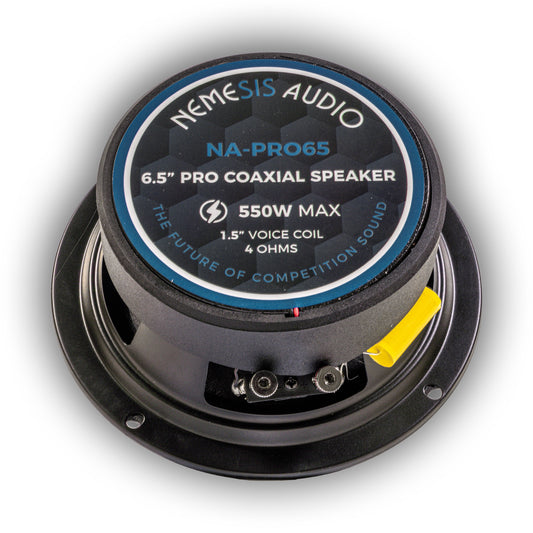Nemesis Audio NA-PRO65 6.5″ Pro Coaxial Speaker 550W Max 1.5″ Voice Coil 4-Ohm