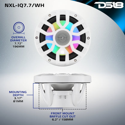 DS18 NXL-IQ7.7/WH 7.7" Bullet Tweeter — view 7