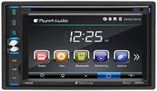 Planet Audio P9630B Double-DIN, DVD Player 6.2" Touchscreen Bluetooth — view 1