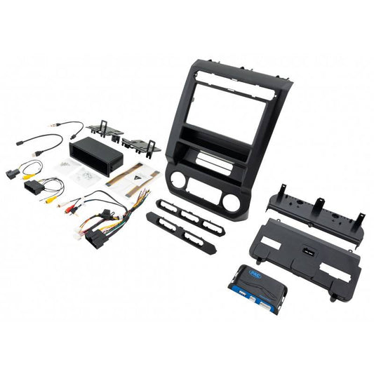 PAC RPK4-FD2201 Integrated Radio Replacement Dash Kit with Climate and Steering Wheel Controls for Select Ford F-Series Trucks — view 1