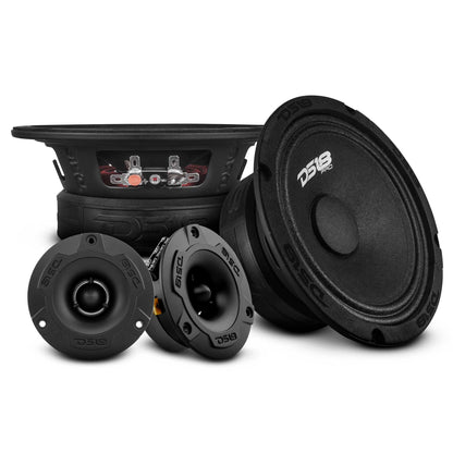 DS18 PRO-GM6.4PK DS18 PRO-GM6.4PK Loudspeakers and Tweeters Package Including a Pair of PRO-GM6.4 + a Pair of PRO-TW1X/BK — view 1