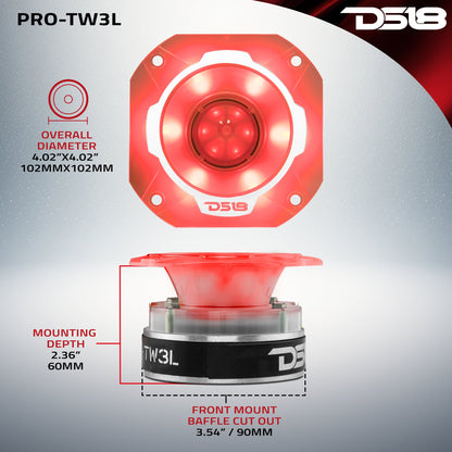 DS18 PRO-TW3L 4" RGB LED Lights — view 7