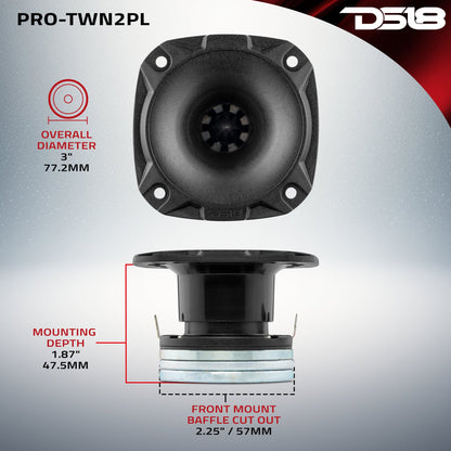 DS18 PRO-TWN2PL 3" Hybrid Driver/Tweeter — view 7
