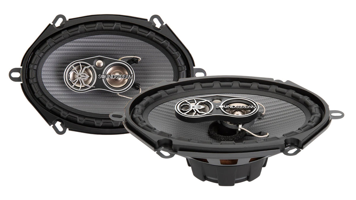 Soundstream PS-57 | 5x7" 4-Way Full Range Coaxial Speakers 350W (Pair)