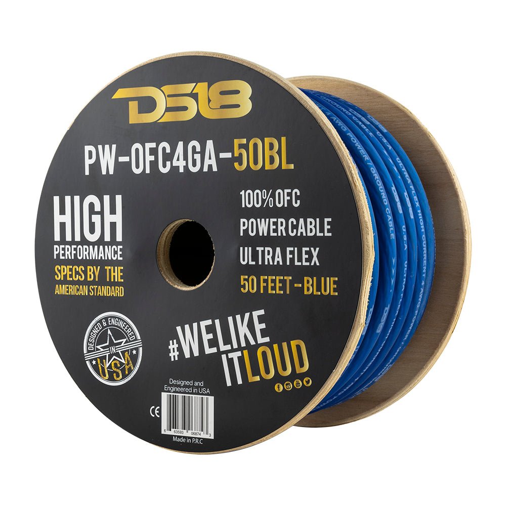 DS18 PW-OFC4GA-50YL 4-GA Yellow CCA POWER WIRES CCA POWER AND GROUND WIRES — view 5