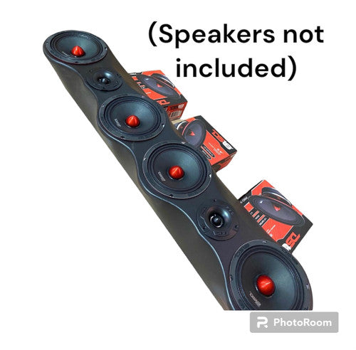 Bros Audio SS-ROOFPANEL-4X6.5 Universal Speaker Panel 4x6.5 2X Tweeters Pod (Wood and Fabric) Roof Rack — view 1