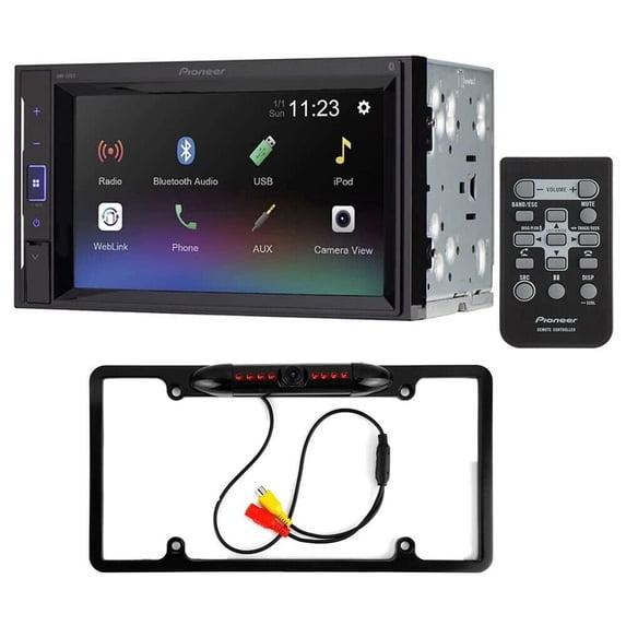 Pioneer DMH-241EX 6.2" 2-DIN Digital Multimedia Receiver | Bluetooth & Touchscreen — view 1