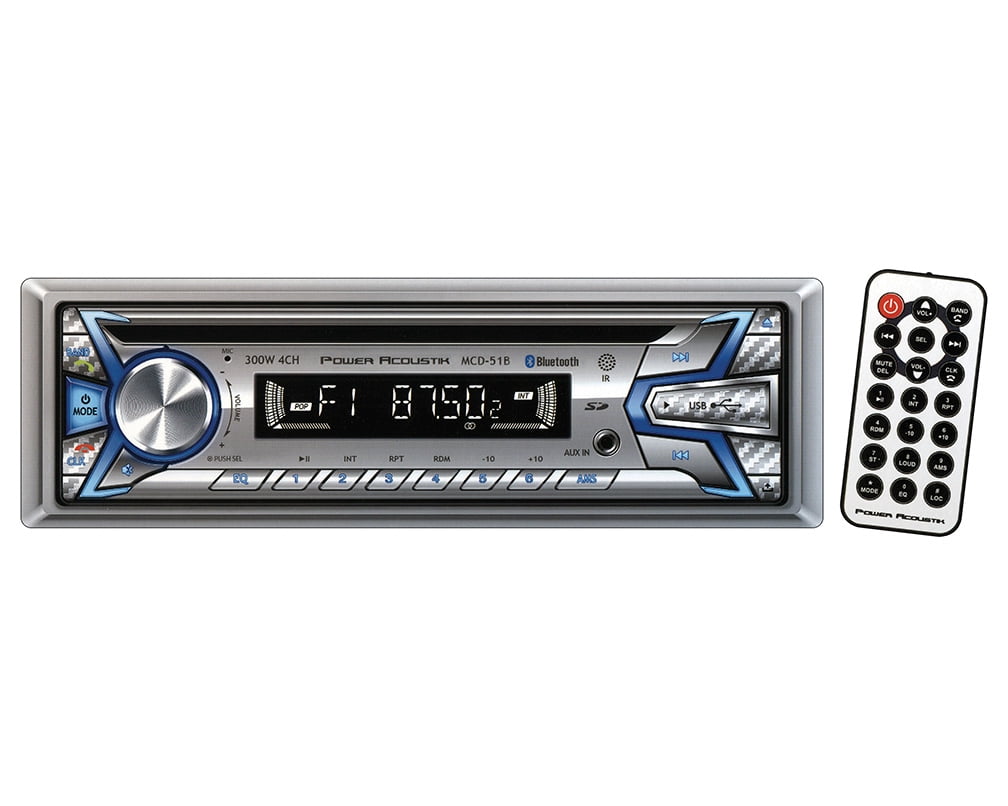 Power Acoustik MCD-51B | Din in-Dash Marine Grade CD/MP3, AM/FM Receiver with SD, USB & Bluetooth — view 1