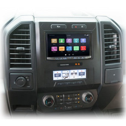 PAC RPK4-FD2101 Complete Radio Replacement Kit with Integrated Climate Controls for Select Ford F-Series Pickups with 8" Display — view 1