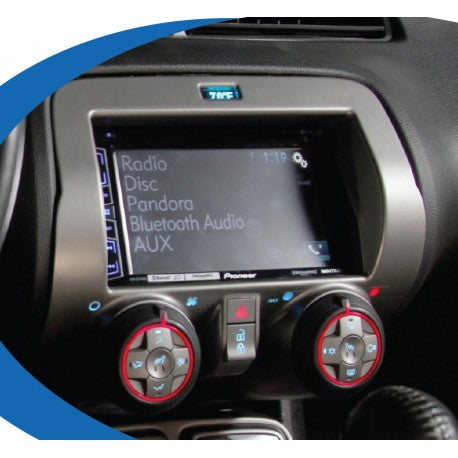 PAC RPK5-GM4101 Integrated Radio Replacement Kit with Integrated Climate Control Retention for 2010-2015 Chevrolet Camaro — view 1