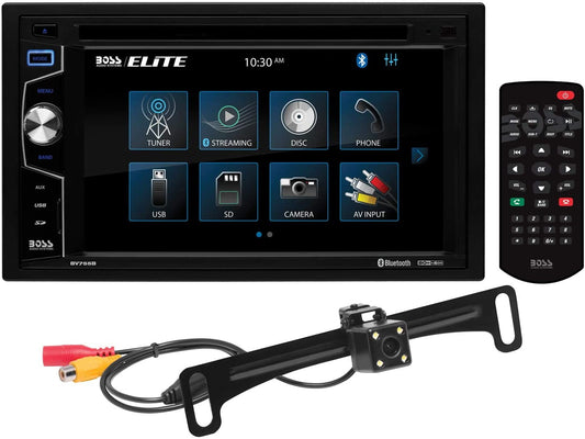 BOSS Audio Systems Elite Series BV755BLC Car Stereo - Double Din, 6.2 Inch Touchscreen, Bluetooth, CD DVD Player, AM/FM Radio Receiver, Backup Camera, Wireless Remote Control, USB, SD, Aux In — view 5