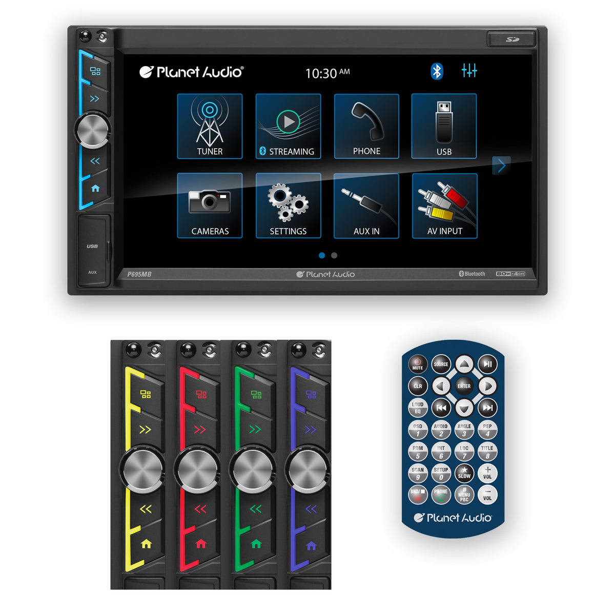 Planet Audio P695MB 6.95" Double-DIN MECH-LESS Multimedia Player with Bluetooth — view 4