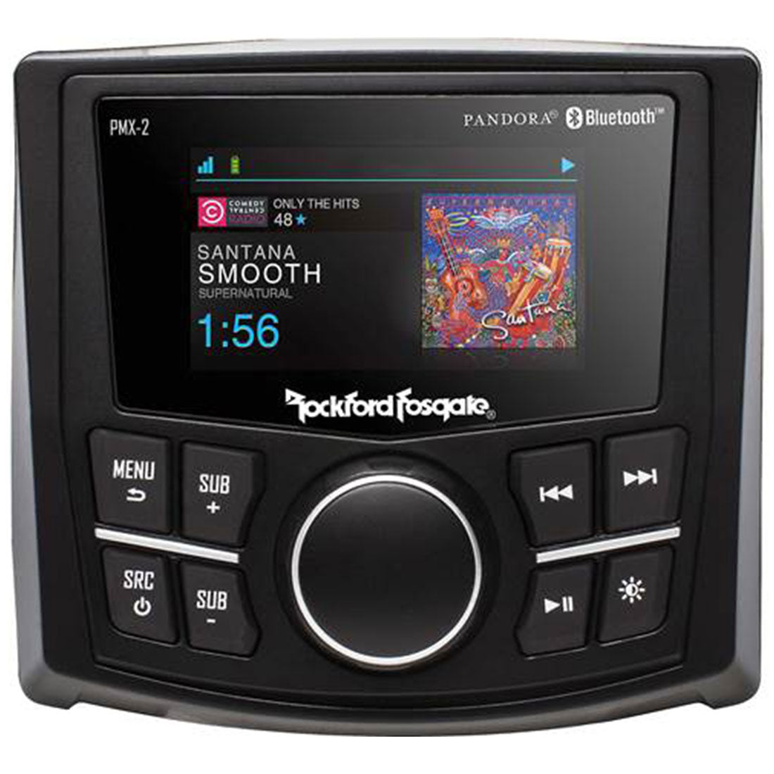 Rockford Fosgate PMX-2 Punch Marine Compact AM/FM/WB Digital Media Receiver 2.7" Display — view 2