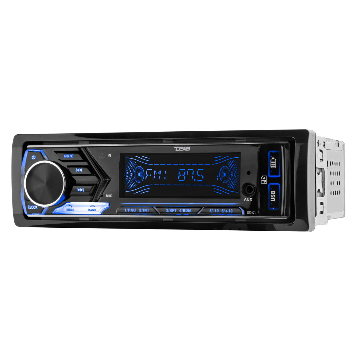 DS18 SDX1 Single-DIN Headunit Mech-Less Player Receiver — view 3