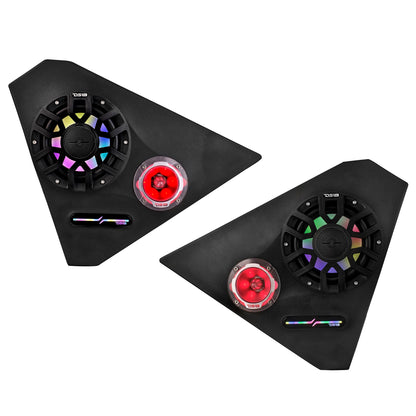 DS18 SLG-FKP6V2 Front Kick Panel Enclosure Fits 2 x 6.5" Speakers & 2 x 3.8" — view 4