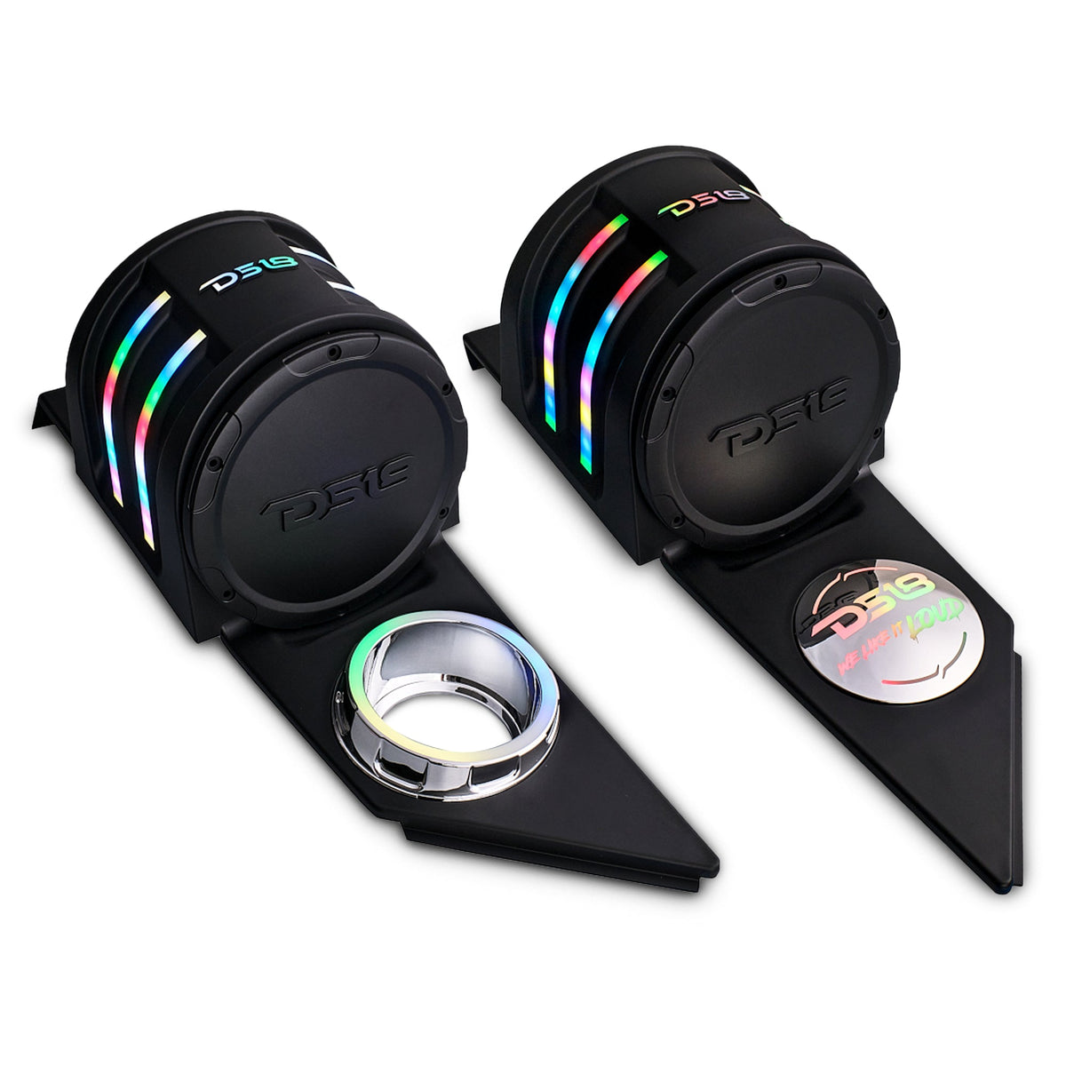 DS18 SLG-HD6V2 Headrest Enclosure Fits 4 x 6.5" Speakers