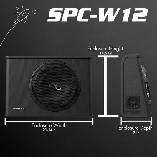AudioControl SPC-W12 SPACE SERIES 12″ SEALED WEDGE ENCLOSURE — view 1