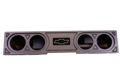 Elite Auto Gear SS-SS8CH-19CC-4X8 2019-2024 Chevy Silverado & GMC Sierra Double Cab & Crew Cab Ported Enclosure for four 8" subwoofers — view 1