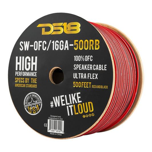 DS18 SW-OFC16GA-500RB 16-GA 500-Feet SPEAKER WIRES