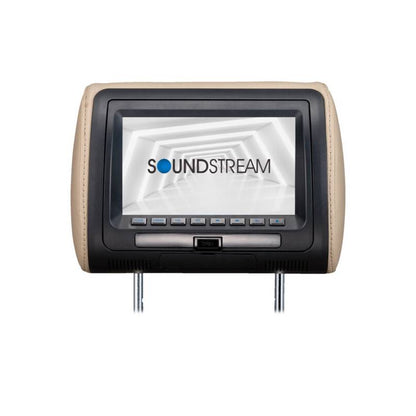 Soundstream VH-70CC Universal Headrest w/ 7" LCD & 3 Color Covers — view 2