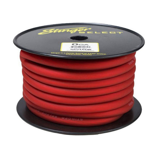 Stinger SSVLP0R 1/0GA Power Wire - Matte Red, 50 FT — view 1