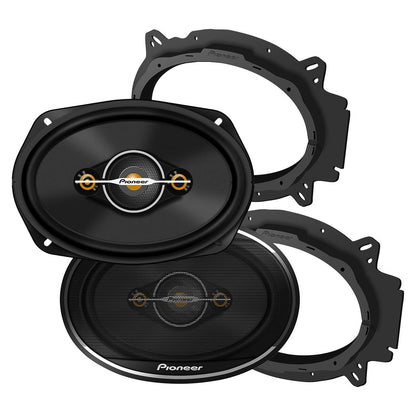 Pioneer TS-A6961F 6" x 9" 450W 4-Way Full-Range Coaxial Speakers, Max Power, 2 Pack — view 2