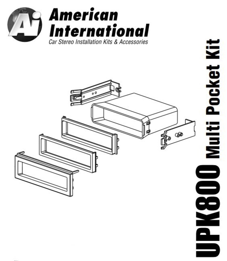 American International UPK800 Multi-Application Single DIN Pocket Kit — view 1
