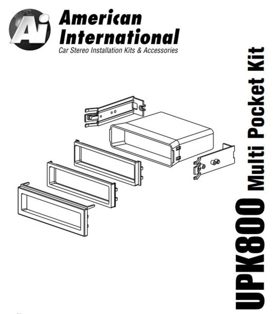 American International UPK800 Multi-Application Single DIN Pocket Kit — view 1
