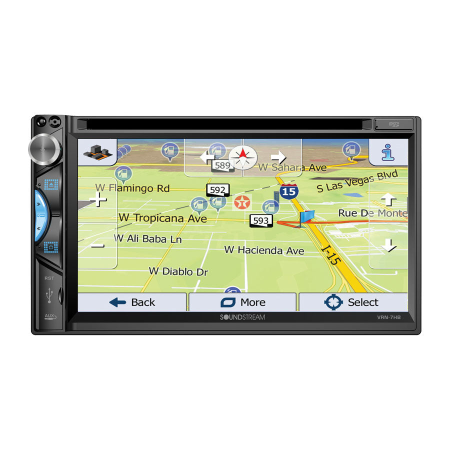 Soundstream VRN-7HB Reserve 7" iGO GPS Navigation Source Unit w/ Android PhoneLink — view 4