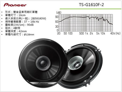 Pioneer TS-G1610F-2 6.5" Dual Cone Speaker — view 2