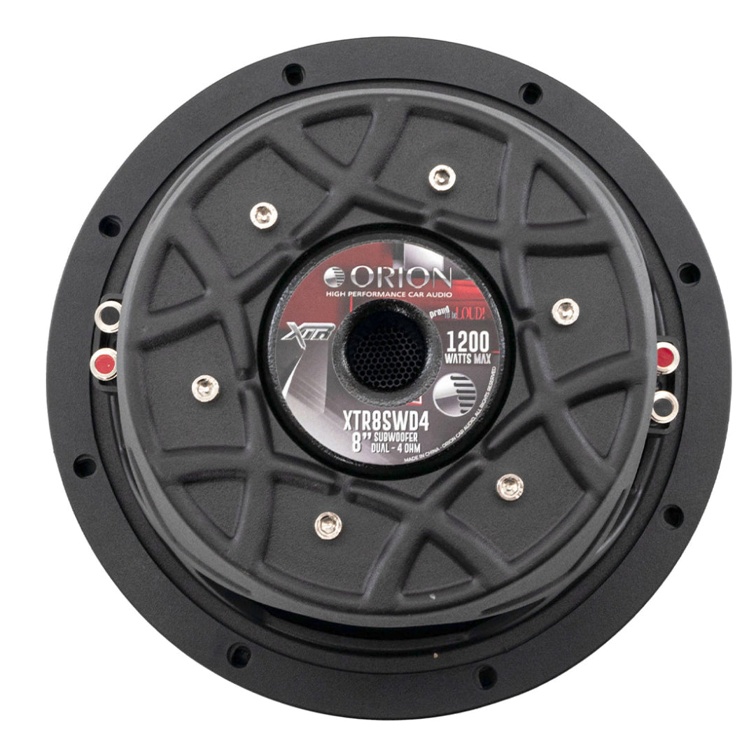 Orion XTR8SWD4 – 8 Inch Dual 4 Ohm Shallow Mount Subwoofer | 300W RMS Bass Power — view 6