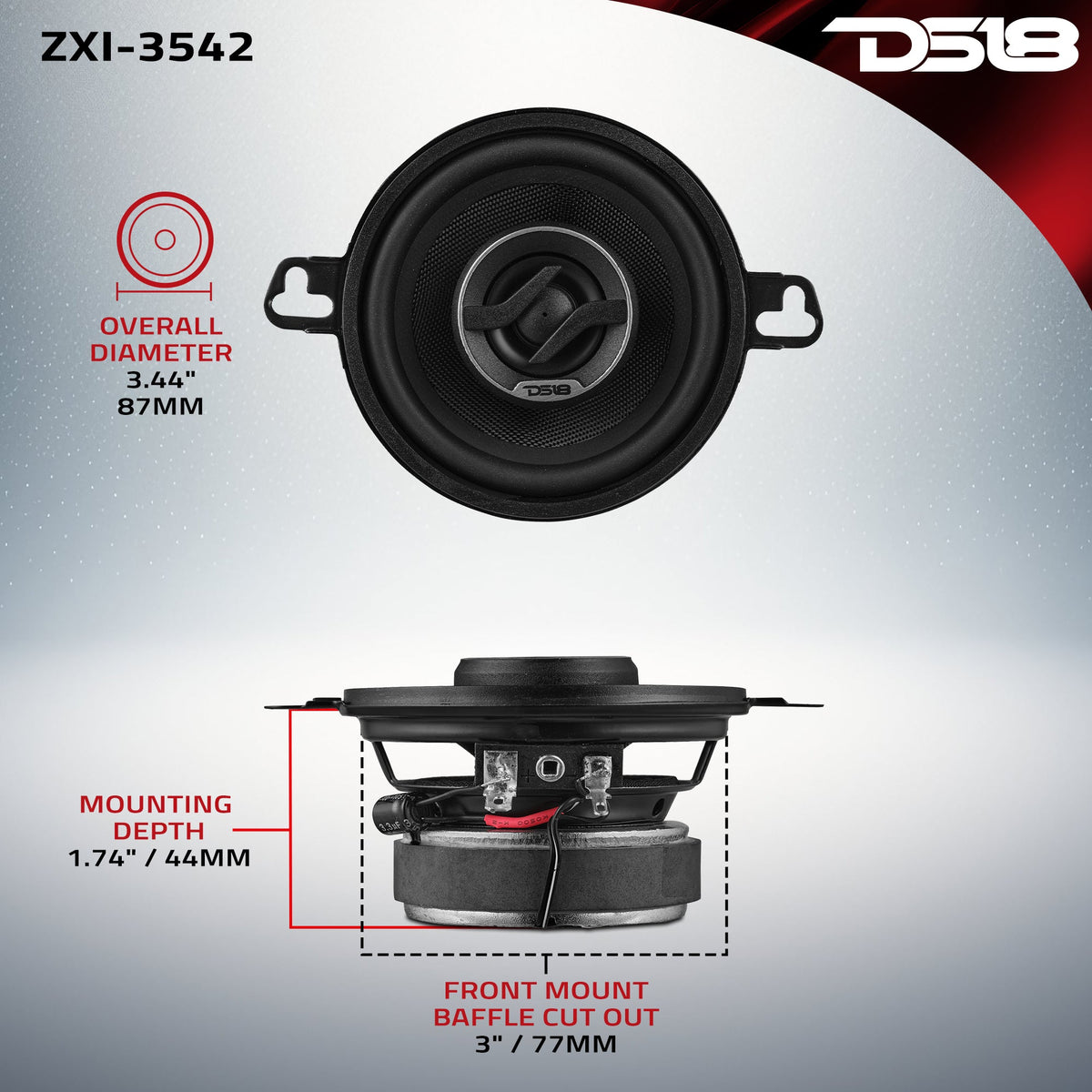 DS18 ZXI-3542 3.5" Coaxial — view 7