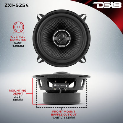 DS18 ZXI-5254 5.25" Coaxial — view 8