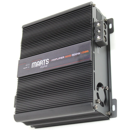 Marts Digital MXD-1500-1 Full-Range 1 Ohm 1500W Class D Amplifier with Bass Knob — view 2