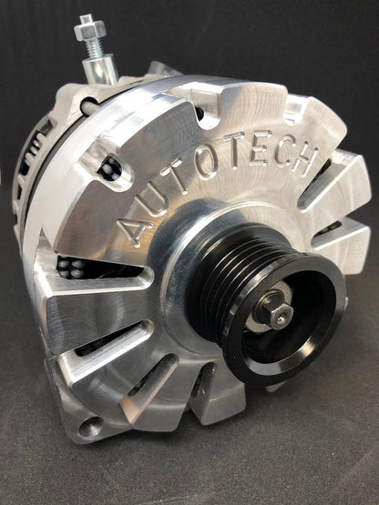 AutoTech Engineering HP-8237-320A-BK HP-8237-320A 320 Amp High Output Alternator for GM Trucks (1996-2004) - Gloss Black — view 6