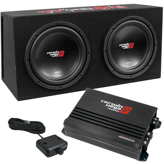 Cerwin-Vega BKX212V XED Series Dual 12" Vented Enclosure & Amplifier Bass Package — view 1