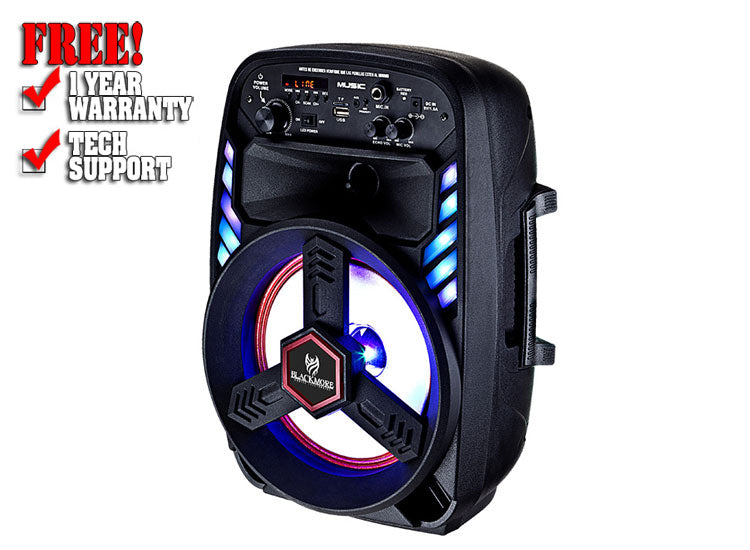 Blackmore BJS-218BT 8in Portable Rechargeable 2way Spkr Pa Spkr Music Player — view 4