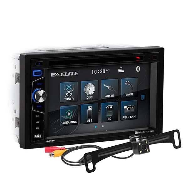 BOSS Audio Systems Elite Series BV755BLC Car Stereo - Double Din, 6.2 Inch Touchscreen, Bluetooth, CD DVD Player, AM/FM Radio Receiver, Backup Camera, Wireless Remote Control, USB, SD, Aux In — view 6
