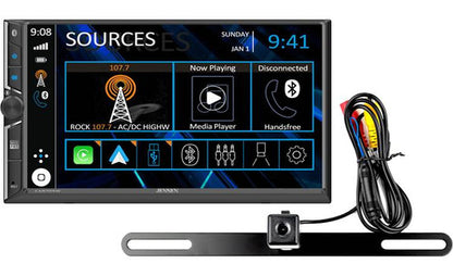 Jensen CAR723W-BC 7” Touchscreen Receiver with Backup Camera — view 2