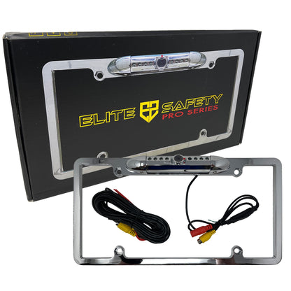 Elite Safety ES-LPFC-D-BK Frame Style License Plate Camera w/ LED
