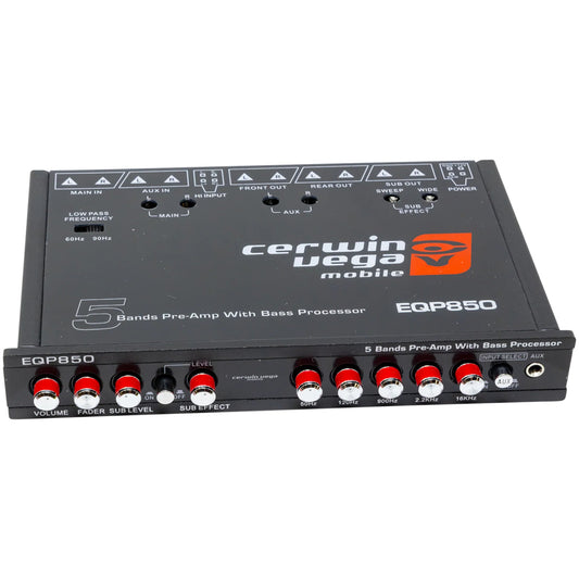 Cerwin-Vega EQP850 5-Band Pre-Amp Equalizer with Bass Processors — view 1