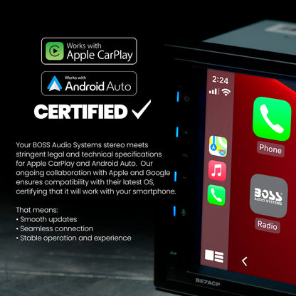 BOSS Audio Systems BCP62-RC Car Stereo - Apple Car
