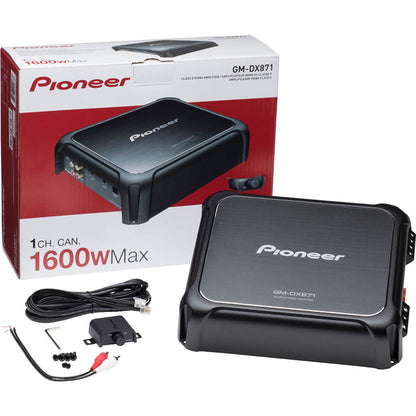 Pioneer ® GM-DX871 1,600-Watt-Max 1-Channel Class D Amplifier with Wired Bass Boost Remote — view 3