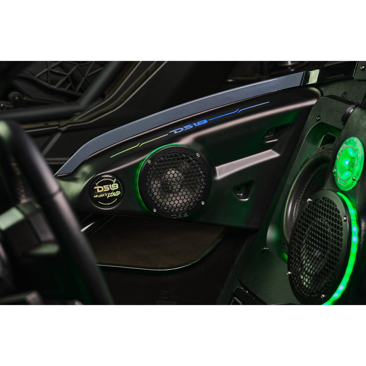 DS18 SLG-AR6V2 Arm Rest Enclosure Fits 2 x 6.5" Speakers — view 2